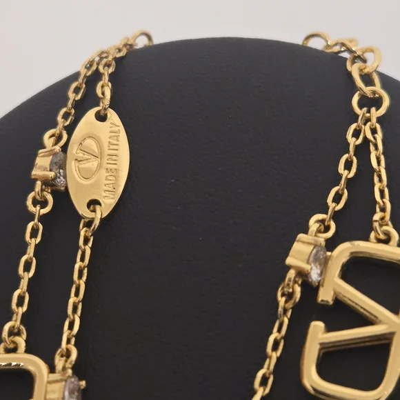 Valentino Gold Necklace and Bracelet Set - Picture 7 of 13